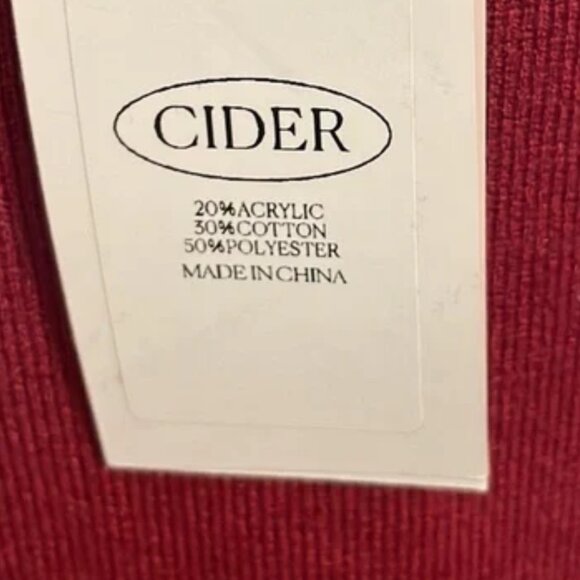 NWT Cider Womens Corset Sweater Midi Red Burgundy Garnet Dress - Picture 4 of 5